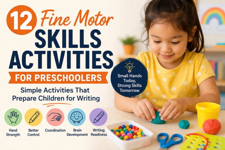 Fine Motor Skills Activities for Preschoolers: 12 Simple Activities That Prepare Children for Writing