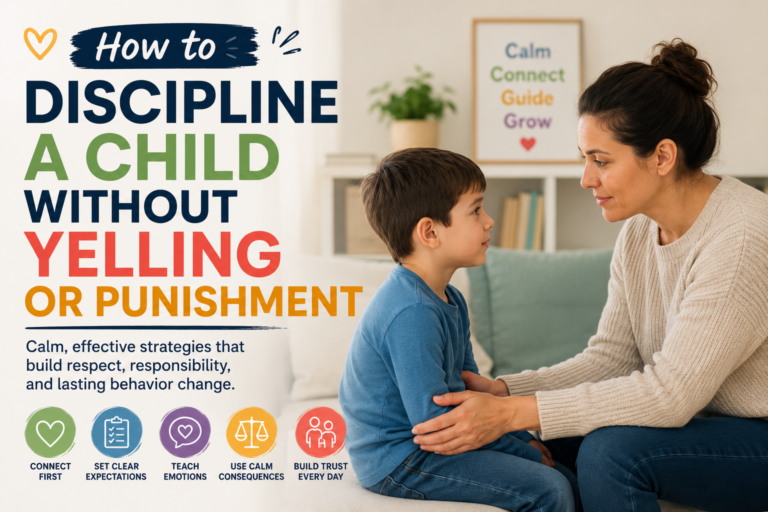 How to Discipline a Child Without Yelling or Punishment