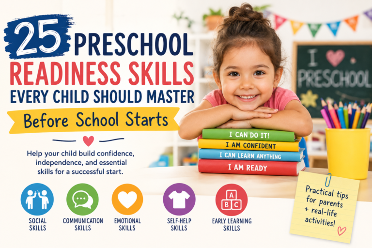 25 Preschool Readiness Skills Every Child Should Master Before School Starts