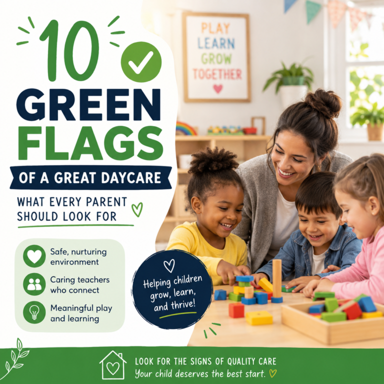 10 Green Flags of a Great Daycare: What Every Parent Should Look For