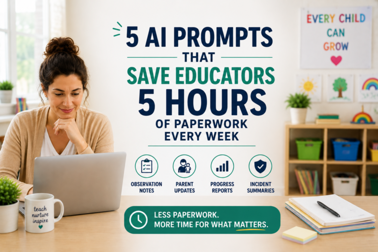 5 AI Prompts That Save Early Childhood Educators 5 Hours of Paperwork Every Week