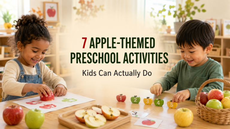 7 Apple-Themed Preschool Activities Kids Can Actually Do