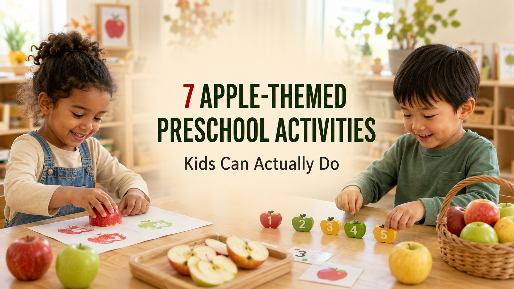 7 Apple-Themed Preschool Activities Kids Can Actually Do