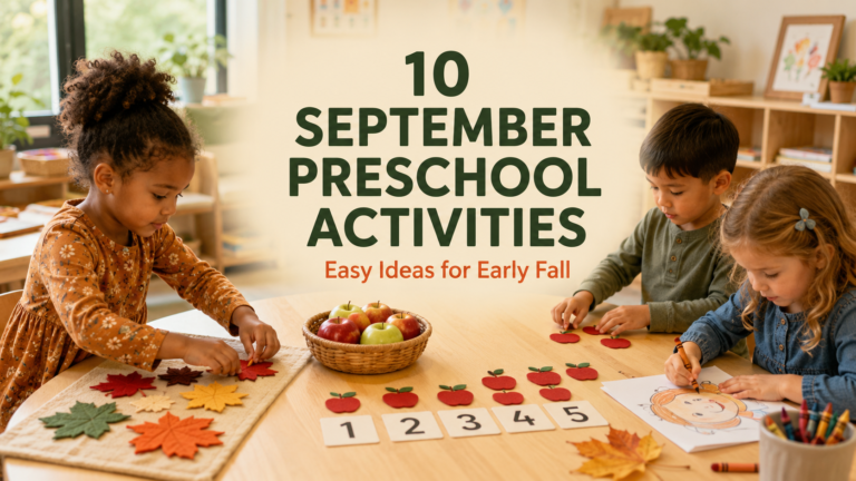 September Preschool Activities: 10 Easy Ideas for Early Fall