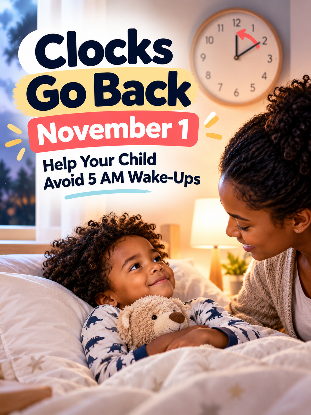 Daylight Saving Time Ends November 1: How to Stop Your Child Waking at 5 AM